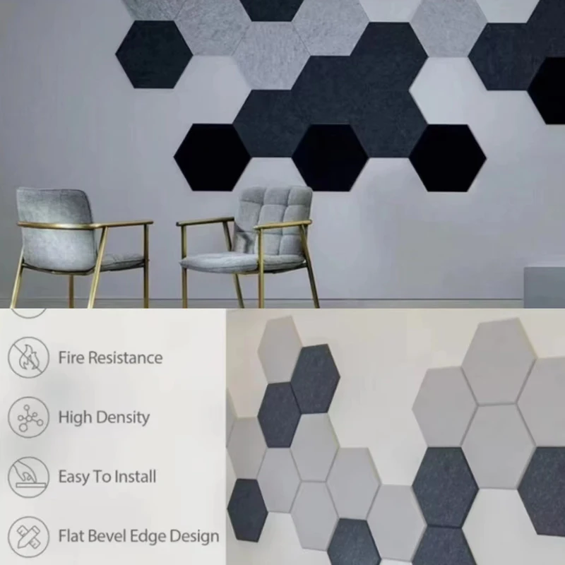 Factory Sale Various Acoustic Test Room Equipment 3D Stereo Hexagonal Noise Control Board Panel