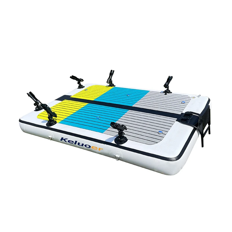 Inflatable Fishing Platform Floating Yacht inflatable dock platform floating islands pontoon