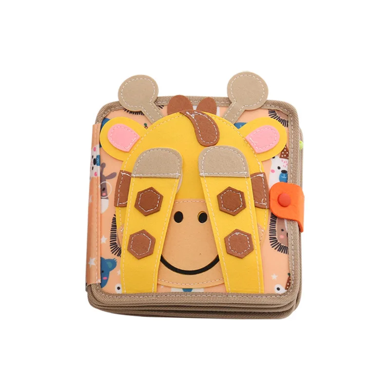 2024 new design Giraffe Quiet Activity Book 8 basic skills. Busy book for toddlers Sensory Toy for Toddlers,Giraffe quiet book