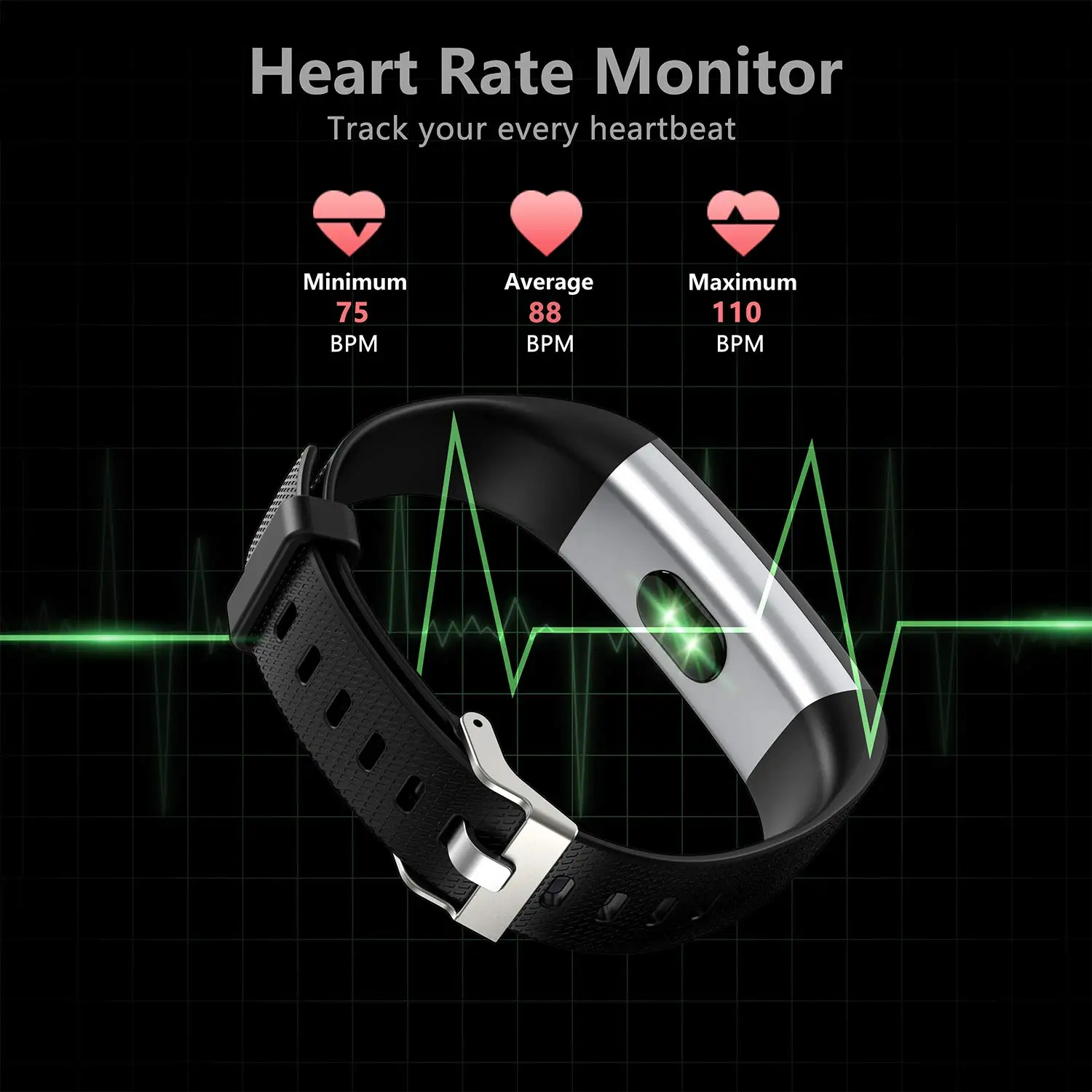 IP68 Waterproof Smart Band Custom with Heart Rate Blood Pressure Wholesale Bracelet Smartwatch Wholesale Smart Band Custom