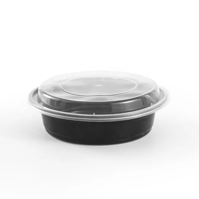 Ресторан прямоугольник круглый контейнер для еды подготовительный пластиковый одноразовый с крышками