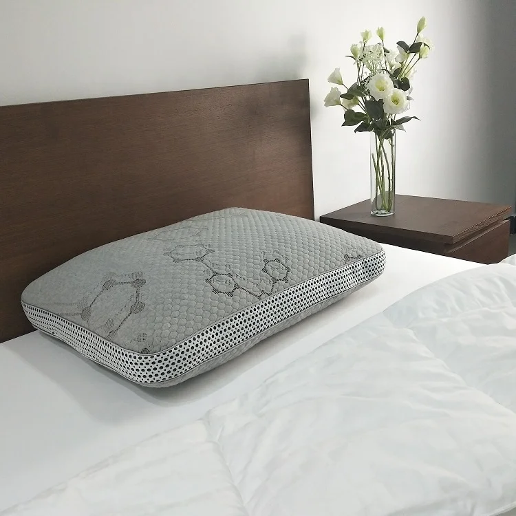 Graphene and Bamboo Charcoal Blends Pillow with Shred Latex Filling