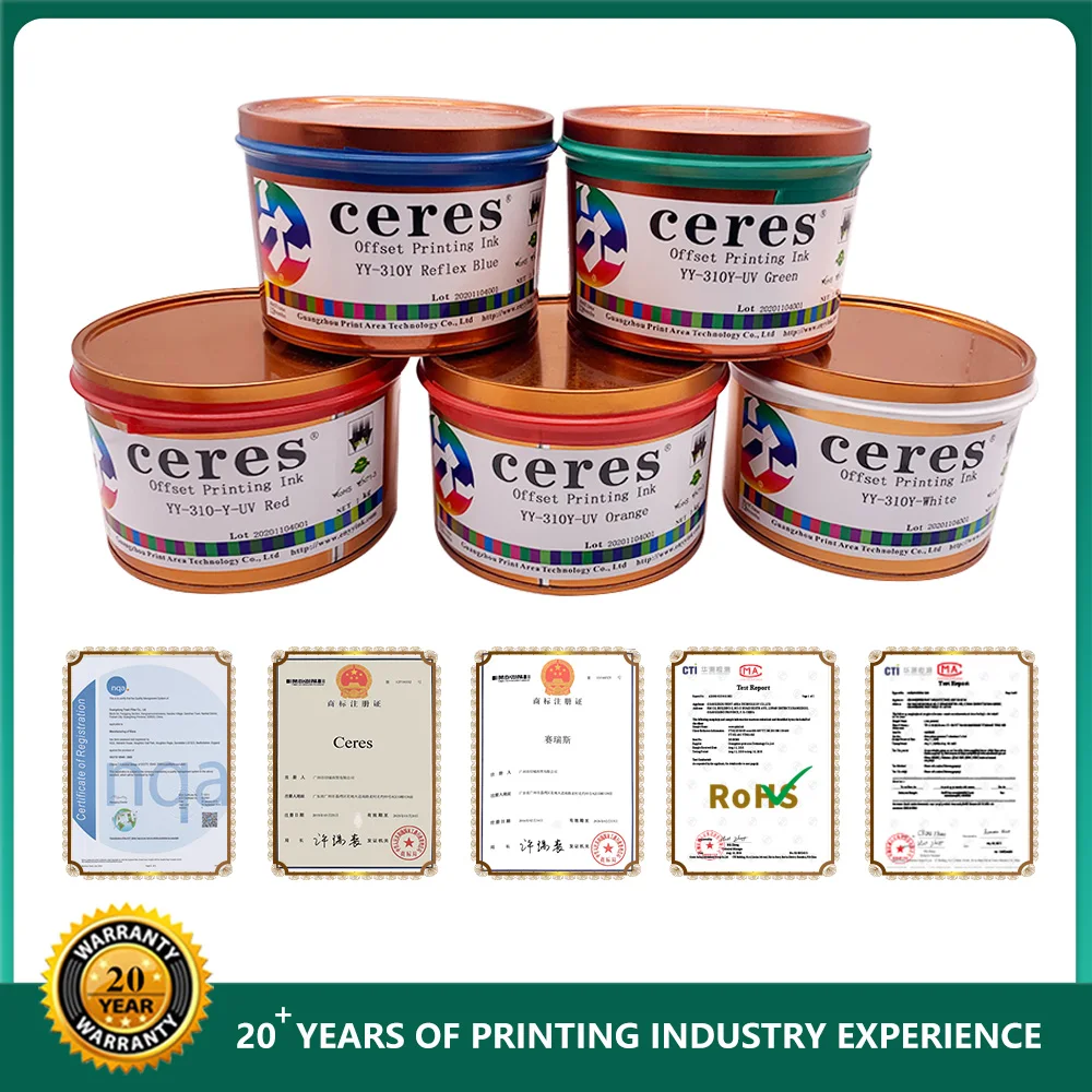 Ceres UV LED  offset ink for Sheet-fed printing