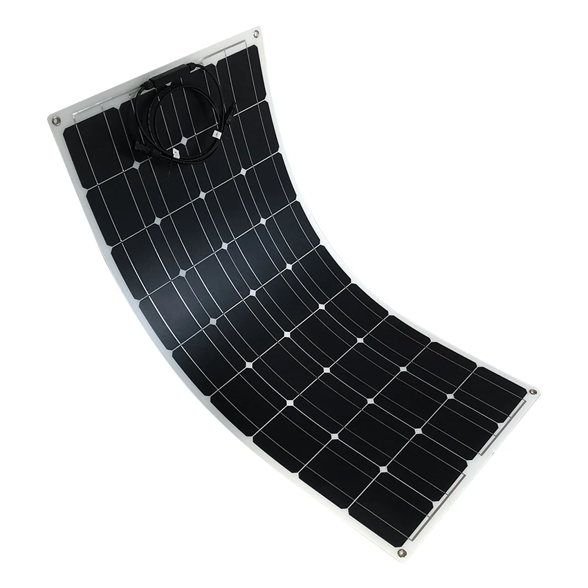 High performance monocrystalline Silicon flexible 100w 120w solar panel 12V solar module vehicles and ships factory for sale
