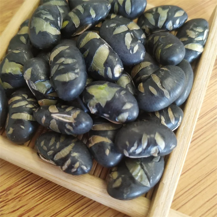 
Healthy high quality roasted black beans withwith green kernel for sales 