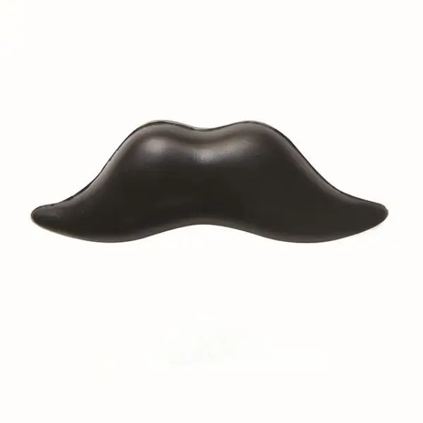 Factory wholesales promotion custom logo kids adult mustache shaped anti stress PU foam squishy squeeze reliever ball toy