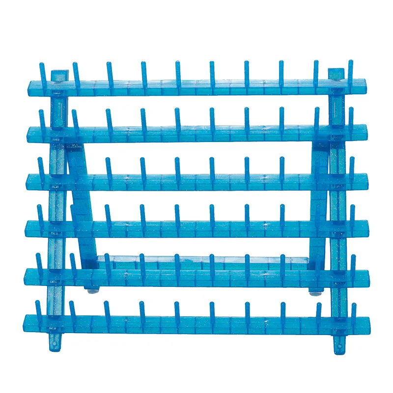 Handmade Embroidery Thread Rack High Quality Plastic Yarn Spool Organizer with Hanging Hooks for Hand Knitting and Gift