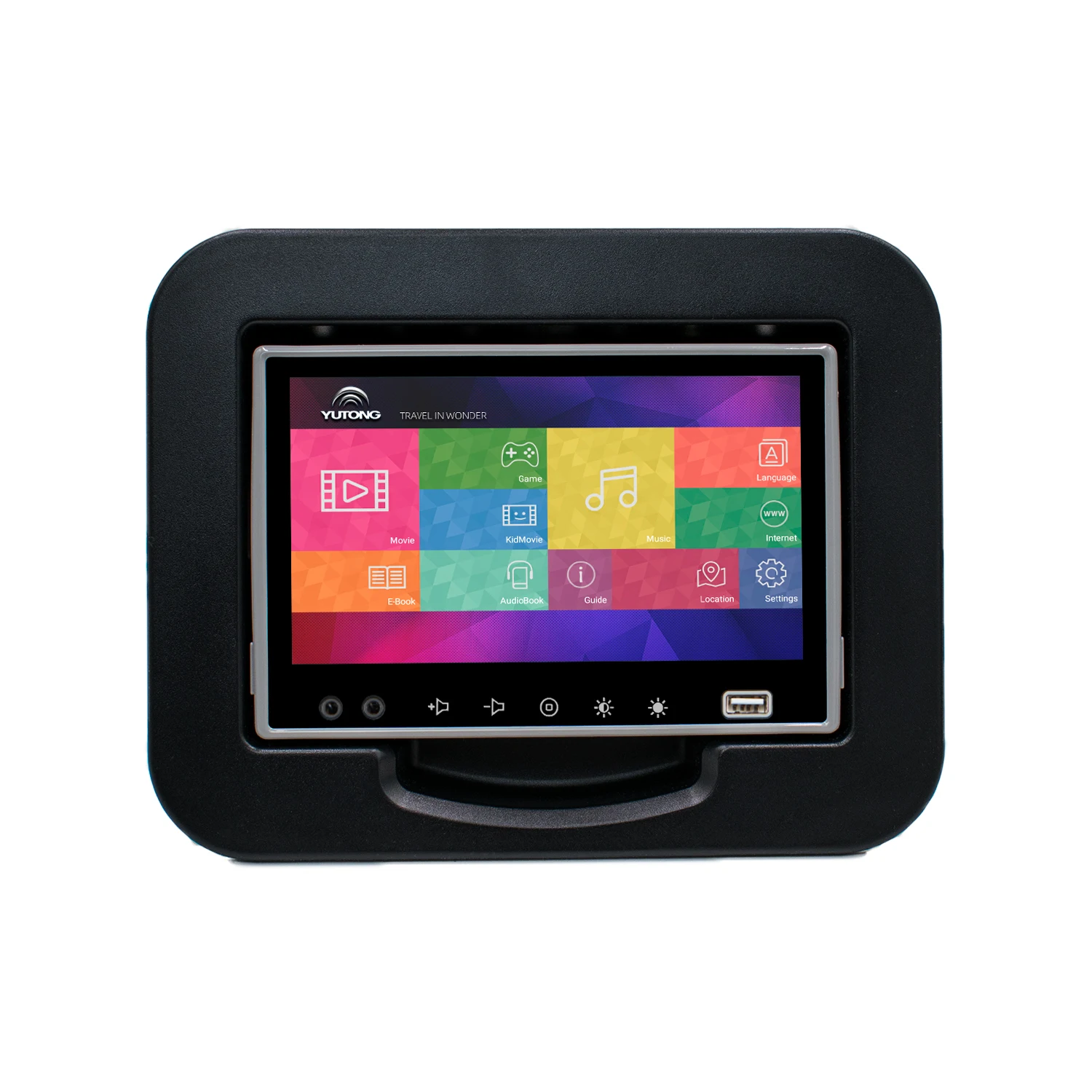 Buspad 7 Inch Bus video on demand Entertainment system bus Seat 7 Inch Monitor Android System high quality