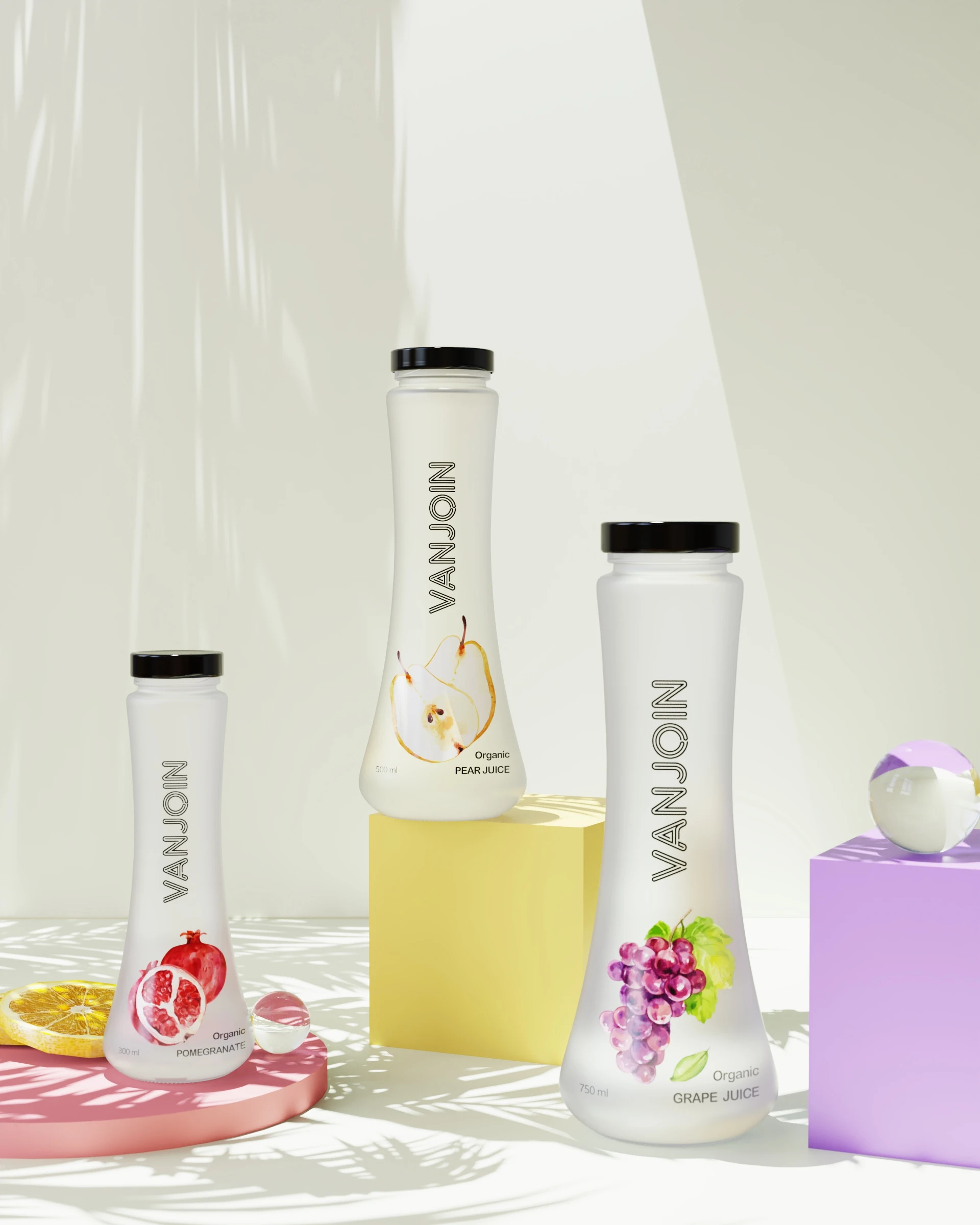 30cl 50cl 75cl empty custom silk screen printed flint still sparkling mineral soda water waist glass bottle with 28mm ropp caps