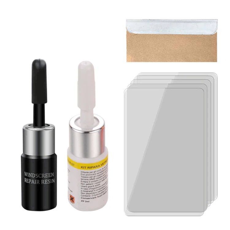 Auto Windscreen Repair Tools DIY Glass Cracks Professional Car Glass Windshield Kit With Chip Crack Repair Fluid