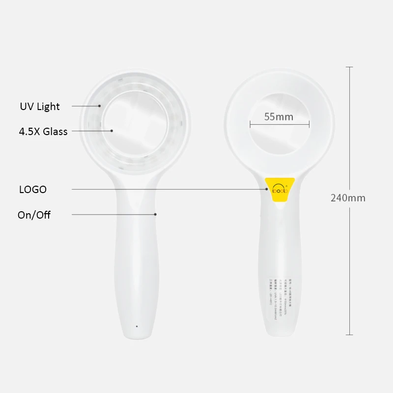 IBOOLO Dermatology DE-215 Electronic 365nm UV Woods Lamp for Veterinary Fungal Inflection Diagnose