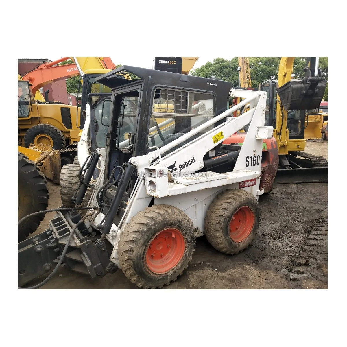 used skid steer loader  wheel skid used loader bobcat s130 small skid