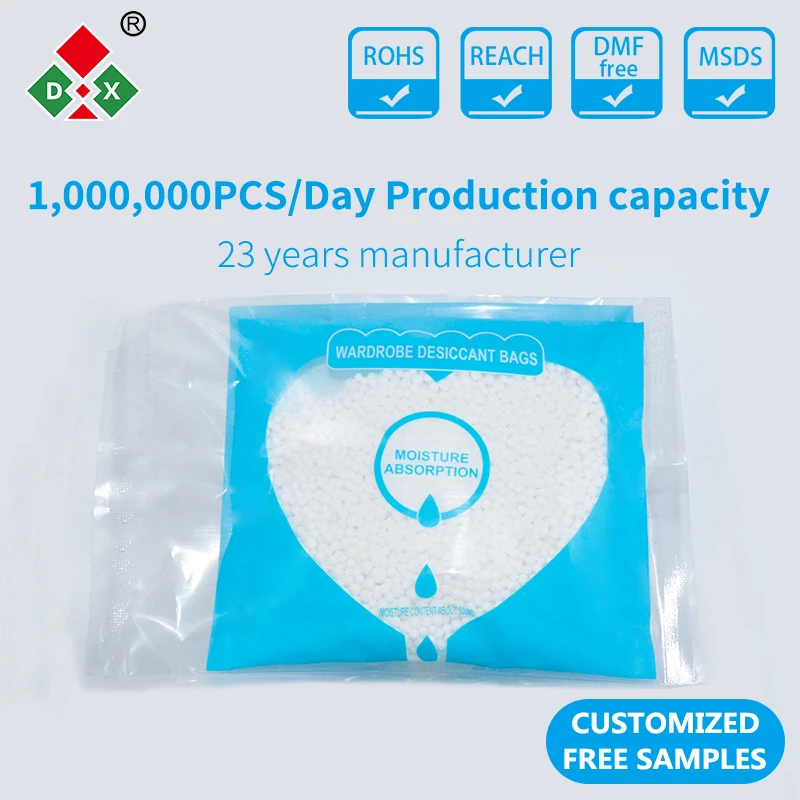 Dehumidifier bag with hanger used for wardrobe and book room/Interior moisture absorber bag