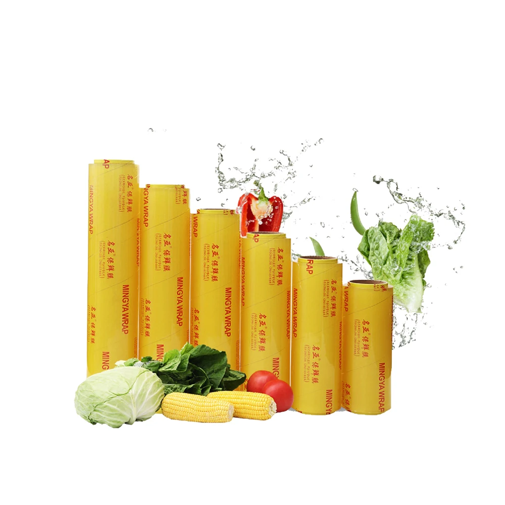 Оптовая продажа, биоразлагаемая липкая пленка jumbo roll для пищевых продуктов 9 - 20 mic mingya, липкая пленка