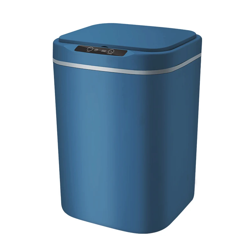 18L Touchless Sensor Trash Can with Odor Filter System Round Steel Garbage Bin  Perfect for Home Kitchen  Office