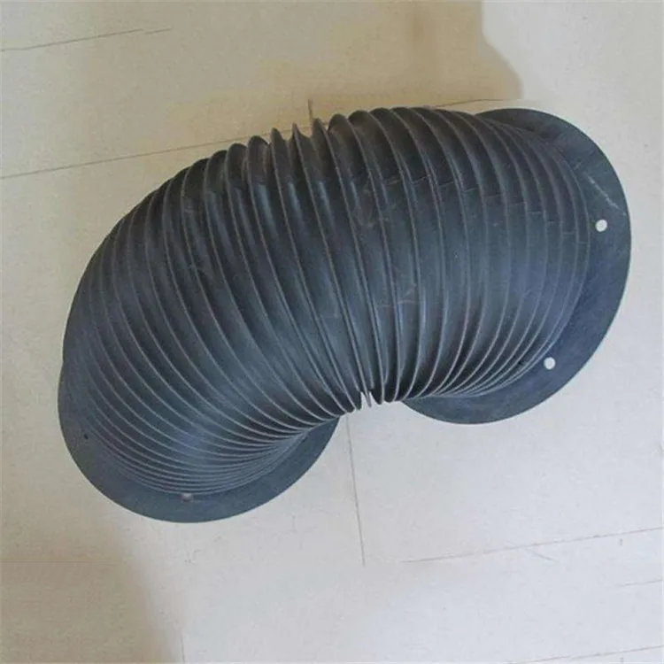 customized flexible accordion thread rod rubber cylinder type dustproof protective bellows covers for hydraulic cylinder