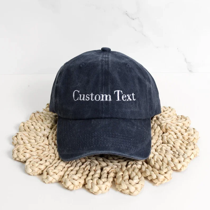 High Quality Adjustable Dad Hat For Man And Woman Embroidery Letter Logo 6 Panels Vintage Baseball Dad Cap