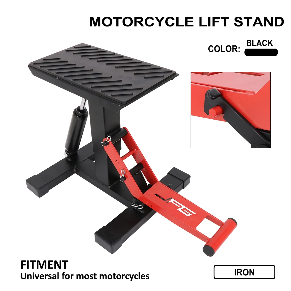JFG 2021 Hot Sale Motorcycle Lift Stand With Hydraulic Maintenance Tool Fit for Most Motorcycles