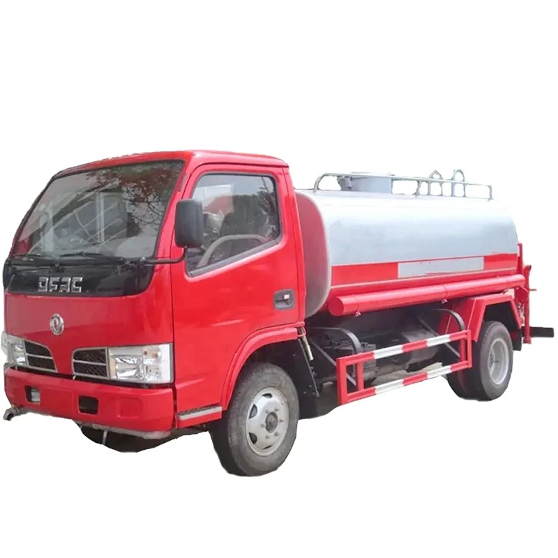 Dongfeng 4x2 5ton 5cbm 5000 Liters Euro3 Diesel Manual Transmission Water Sprinkler Tank Truck Best Price Used Fire Truck