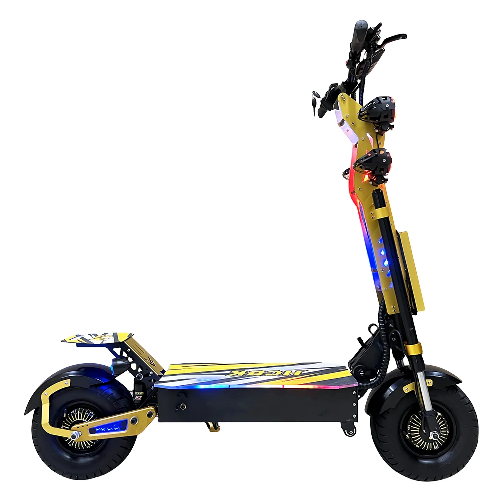 High speed long distance 100KM foldable 72v 50ah powerful 13 inch dual motor adult electric scooters 10000w e scooter M8