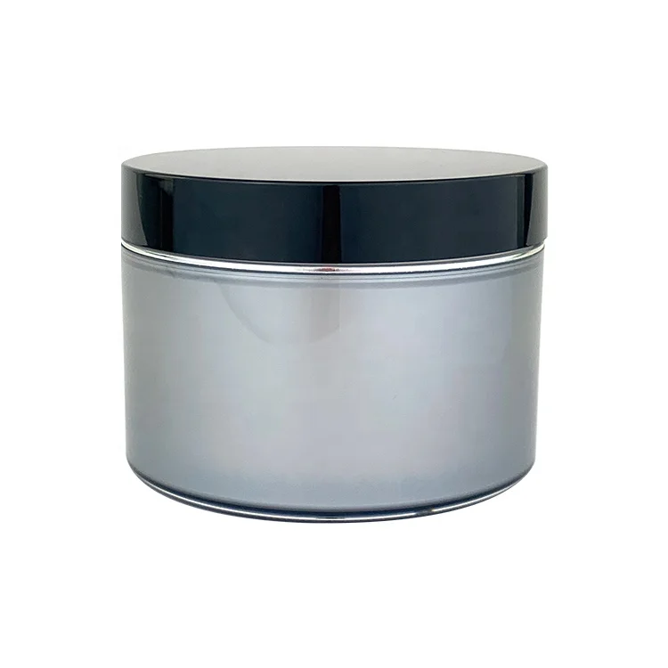 wholesale skin care packaging body cream jar 200ml 300ml body butter containers scrub cosmetic double wall 500ml cream jar