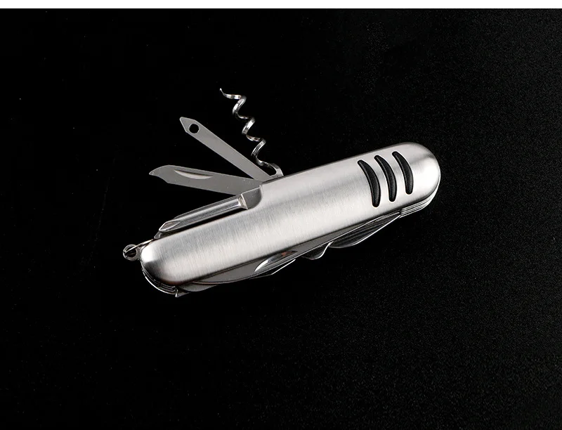 Multi Functional Swiss Folding Knife, Stainless Steel Multi Tool Army Knives Pocket Hunting Outdoor Camping Survival Knife