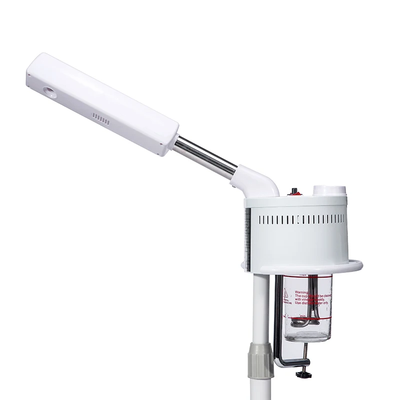 Multifunctional Beauty Salon Home Single Tube Sprayer Skin Care Equipment Glass cup Facial Steamer with stand