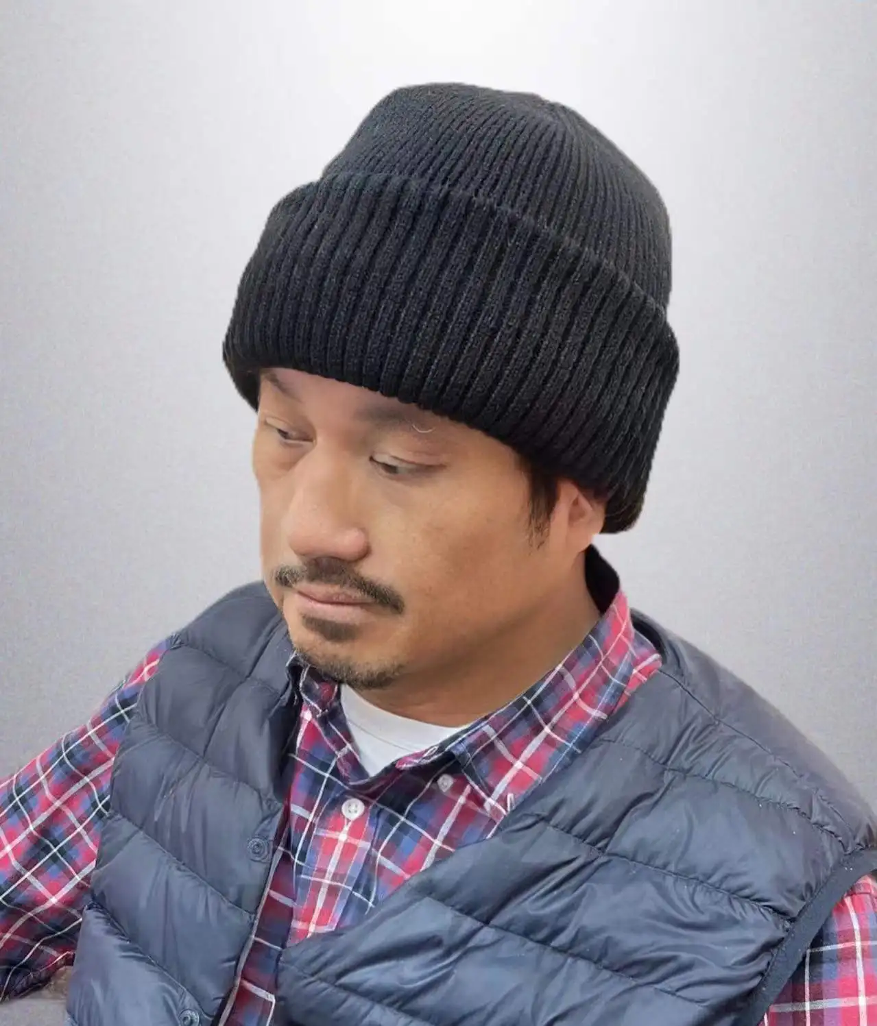 Custom Unisex Ski Outdoor Beanie Cap Rib Chunky Beanie Hats with Thinsulate For Sale