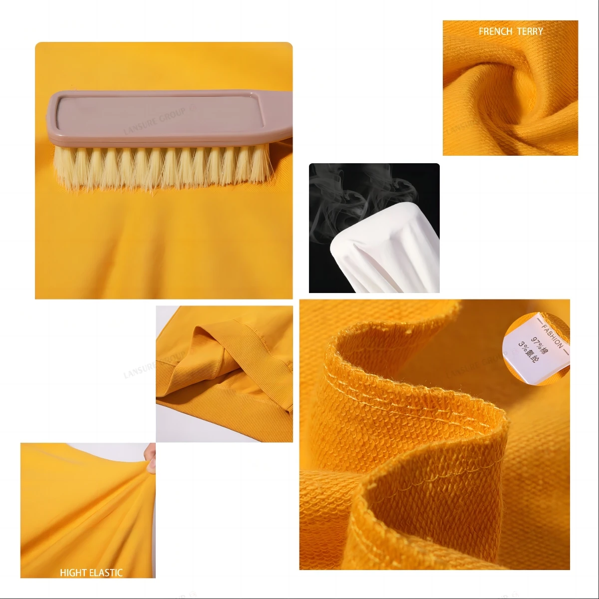 Wholesale Custom Plain Cotton Spandex Pullover Crewneck French Terry White Men Sweatshirt Top Hoodies