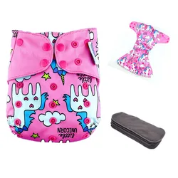 Wholesale customized organic bamboo pul coated baby cloth diaper baby reusable washable diaper cloth diapers