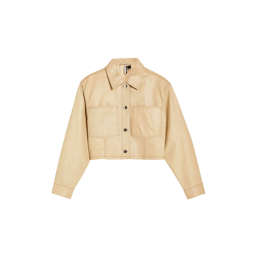 Модная дизайнерская байкерская куртка из овечьей кожи/оптовая продажа, серая куртка из натуральной кожи/Вощеная 2023 качественная черная серая кожаная куртка