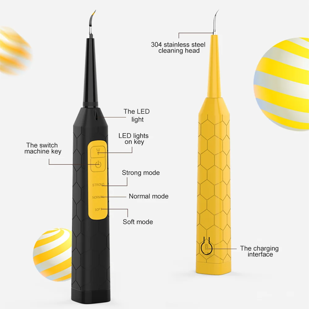 Wholesale Household Sonic Dental Scaler Calculus Plaque Remover Tool Calculus Removal Teeth Cleaner Ultrasonic Dental Scaler