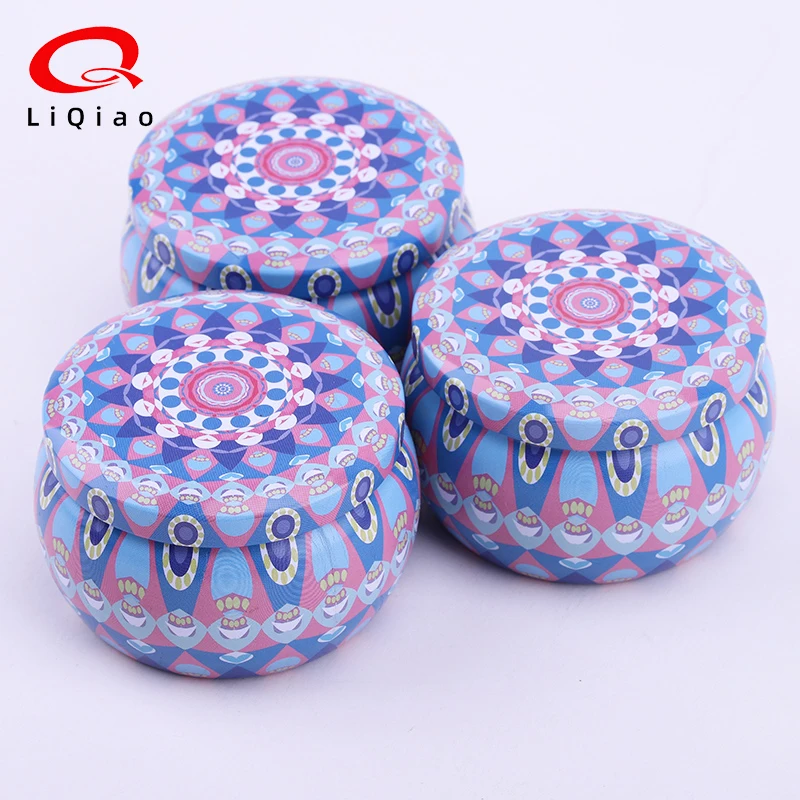 Candle Jars Solid Aromatherapy Container Jars Metal Box Coffee Beans Tea Spice Candy Tin Can