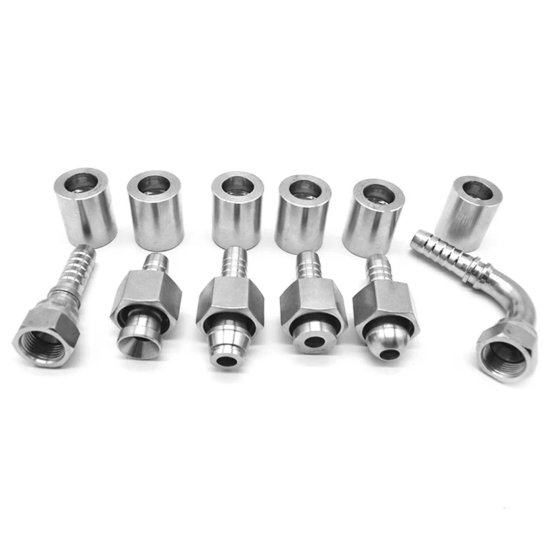 OEM custom high pressure reusable hydraulic hose crimp fittings for tractor