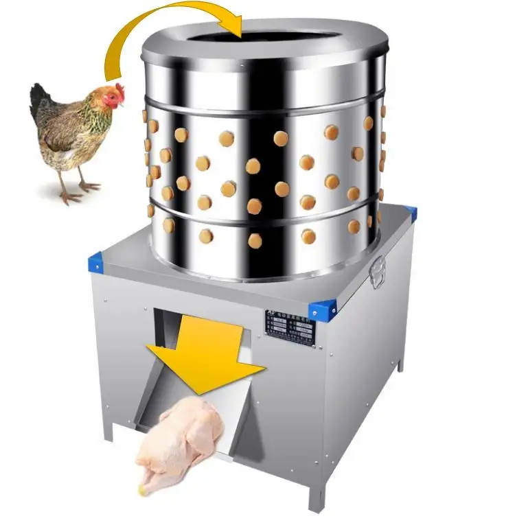 Chicken plucking machine automatic release hand