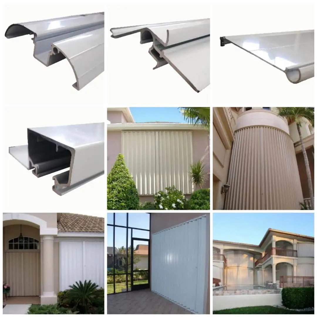 Vanguard Solutions Exterior Accordion Window Door Aluminium frame hurricane window door High Security