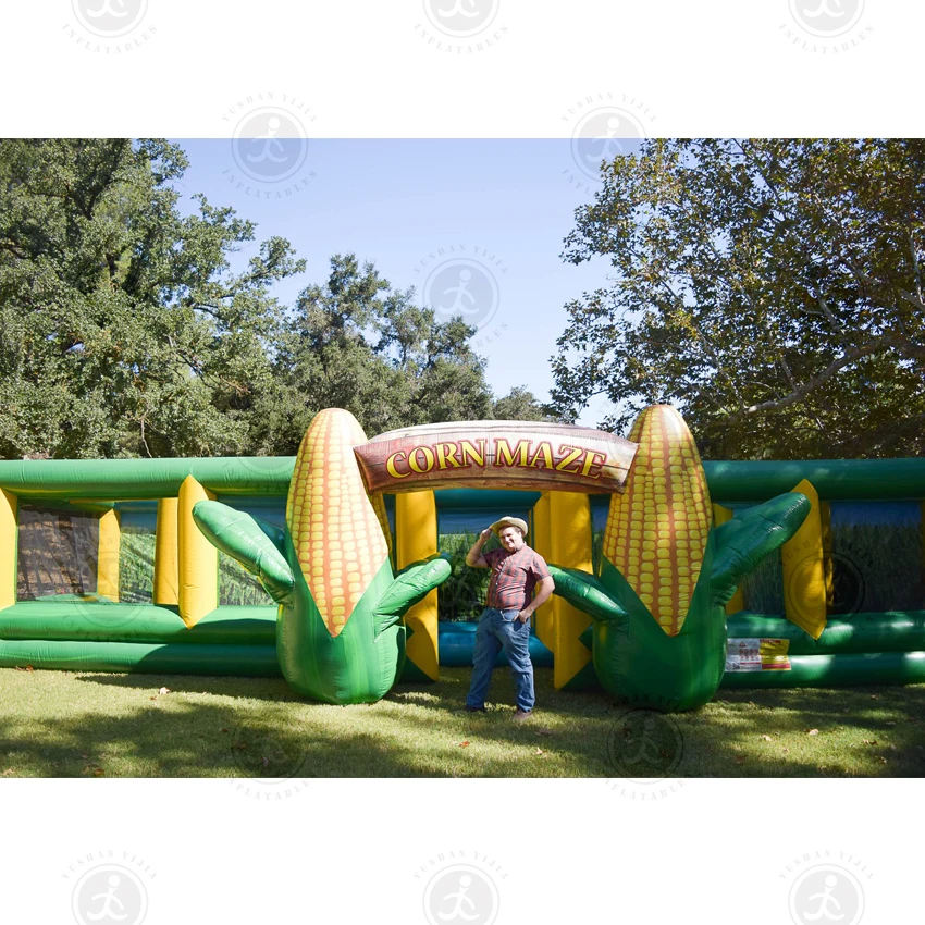 2023 Popular  Use Cheap Indoor Fun City Playground Inflatable Amusement Theme Park,Inflatable Maze Sport Game Large Castle