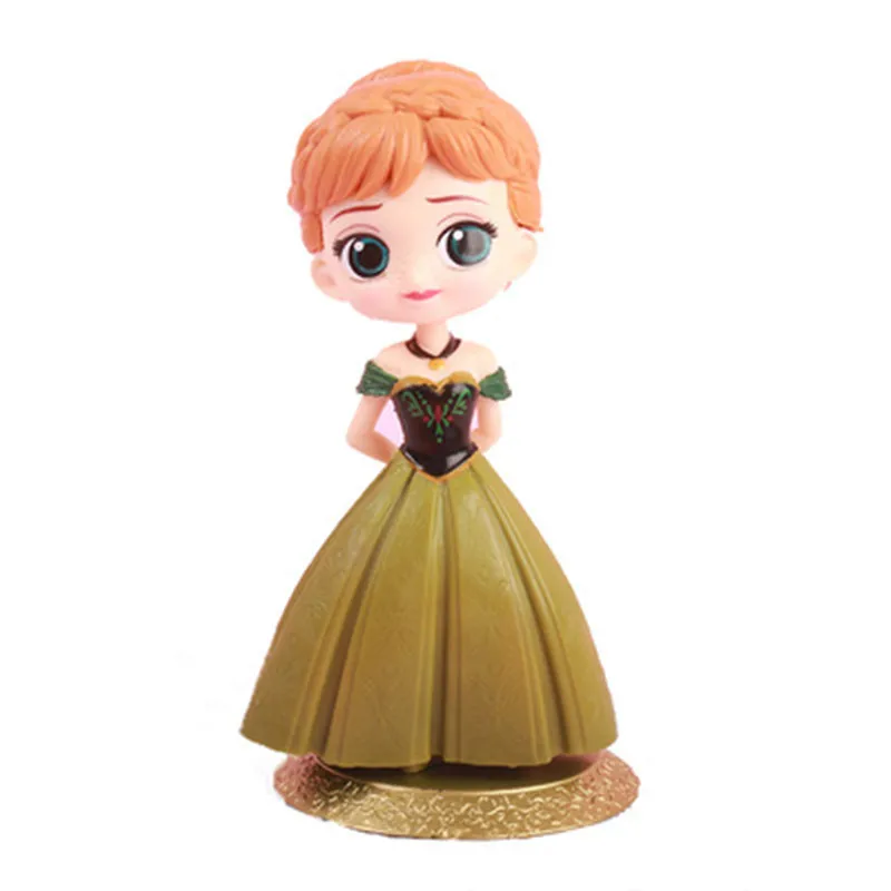 
Cartoon Beautiful Princess Figures Toy Cinderella Aurora Belle Elsa Figurine Cake Topper Cake Decoration PVC Action Figure Toys 