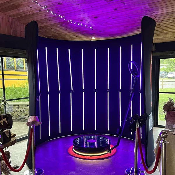 Free Custom Logo 360 Photo Booth Machine Slow Motion Rotating For Wedding Party Olylo 360 Photo Booth Machine 100Cm