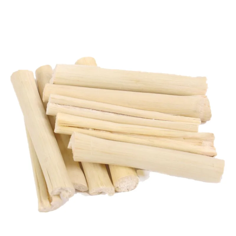 Интерактивный сушеный сладкий бамбуковый кролик, натуральный жевательная игрушка, набор для лакомства, безопасный кролик, морская свинка, хомяк, игрушка, жевательная игрушка, корм