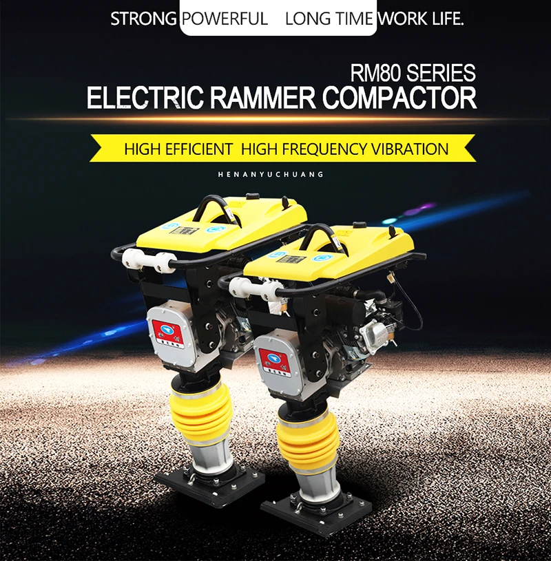 RM80 5.5hp Бензиновый двигатель tamping rammer hammer Электрический уплотнитель