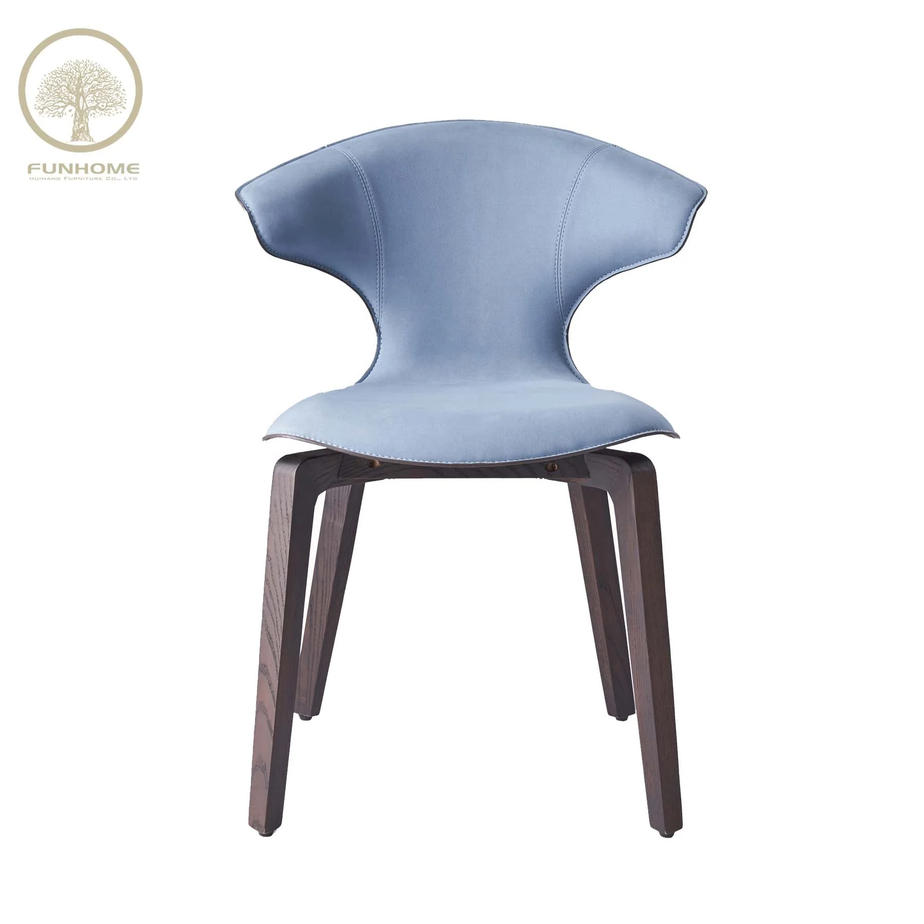 Customized comfortable soft metal base modern luxury dining room chairs