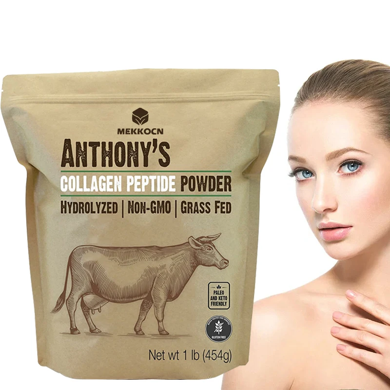 Private Brand Hot Sale bovine collagen powder collagen powder lady shine pure collagen gelatine from beef in powder