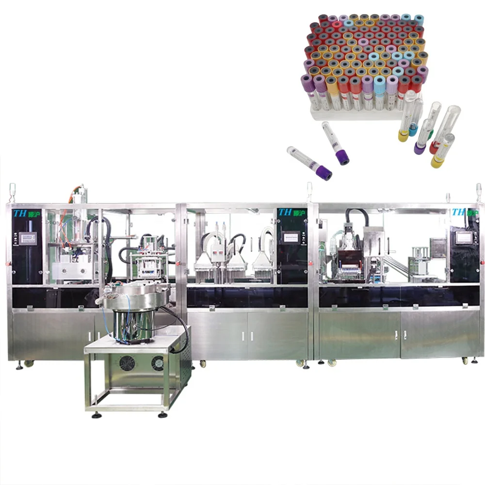 Medical Plastic Blood Collection Tube Manufacturing Machine With Serums Additives