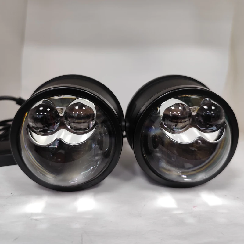 Universal CSP 12V Foglamp Bi Projector Lens 3000K/6000K/Tricolor 3Inch Led Fog Lights For Honda Toyota