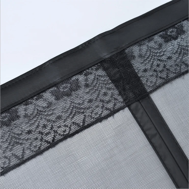 Fiberglass flame retardant mosquito-repellent door curtain summer curtain screen mesh magnetic sand door
