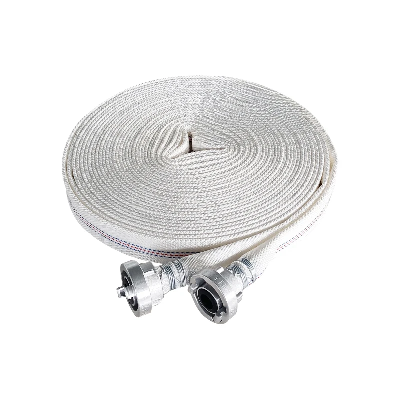 ZYfire 2-4 inch white durable layflat FM approval UL listed water deliver fire EPDM hose for industrial fire fighting