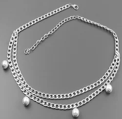 Новинка! Многослойный металлические цепи ссылка средства ухода за кожей цепи талии ремень Цепочка с подвесками