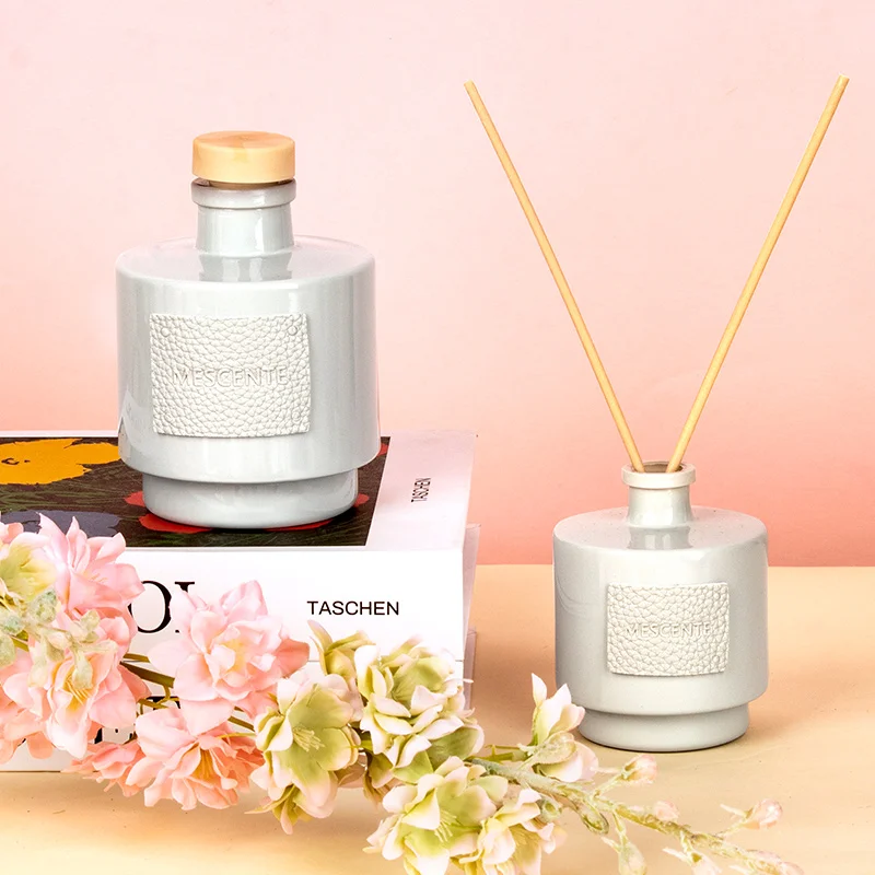 Mescente Step Collection Home Decor 100ML 200ML New Design Air Freshener Lavender Essential Oils Liquid  Rattan Reed Diffuser