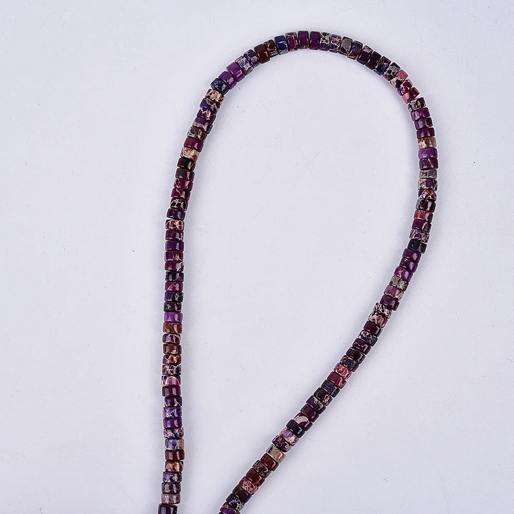 Wholesale 2x4mm Imperial Jasper High Quality heishi Disc Spacer Loose Beads for Jewelry Making